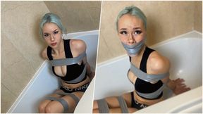 Lilly in: Spy Got Taped Up, Tape Wrap Gagged and Questioned! (FullHD)