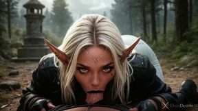 i fucked a dark elf with blond dreadlocks...i ripped apart her leather pants and her dirty mouth...[ai]