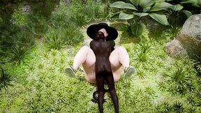 Mature goddess accepts big BBC in the jungle