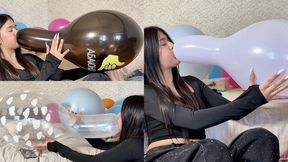 Anny B2P Triple Pop – Long Neck Balloons Mouth Only