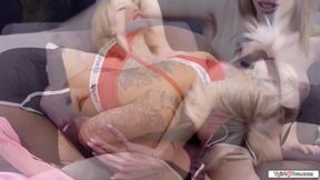 Trans Izzy Wildes cock gets sucked off