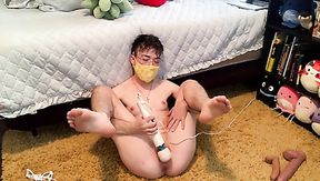 FTM makes pussy wet with vibrator - Amateur Solo