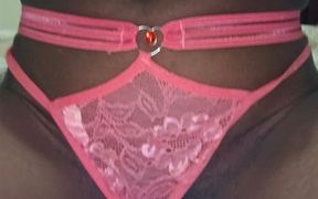 Cum so Nicely with Dildo While Putting on Pink Panty so Natural No Edit