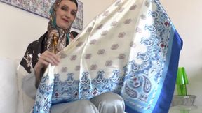 Your Step-stepmother’s New Satin Scarves Turn You on! Everything Is so Beautifully Shiny! Lady Victoria Valente