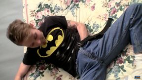 Billy strokes his str8 boy boner