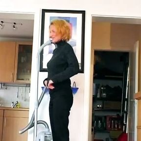 Busty German housewife getting banged by her handsome neighbor