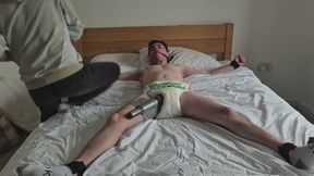 Diaper Brat Tied To Be For Long Vibrator Edging Session