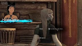 Skyrim B and L mod - Found an interesting woman with huge tits and big ass