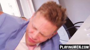 Ethan Chase fingers and rams Sir Peter's smooth tight hole
