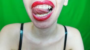 oil on my lips and on my chin