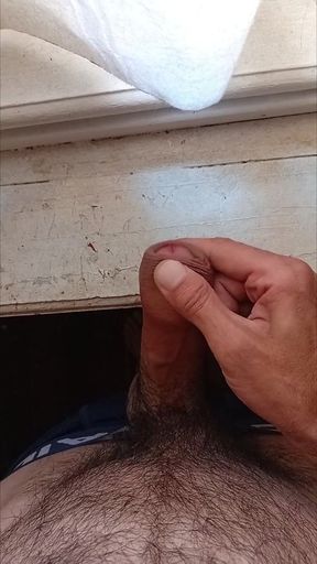 Uncut foreskin game and big cumshot