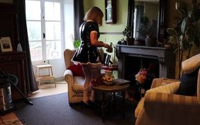 Sissy Maid Dee Carrying Out Her Cleaning Duties