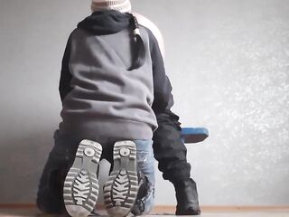 My lesbian student performs anilingism for a wonderful grade