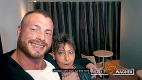 Old Milf Rubina gets pleasured by young buff sports guy (FULL SCENE) met on wolfwagner date