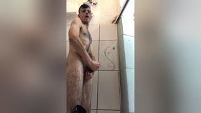 Teddy Bear Showing Off In The Bath