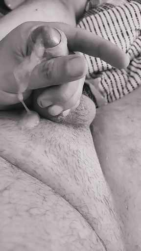 Amateur German tiny cock masturbation cumshot