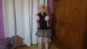 MILF strips in shirt