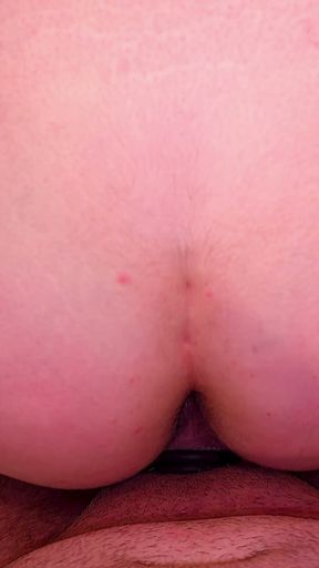 Step Mom caught Step Son with boner while cleaning and helped him cum on her big round ass   Clip 2
