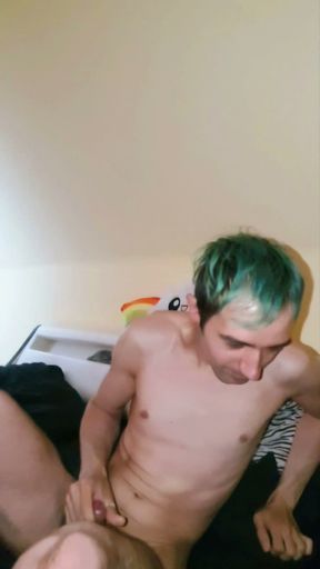 in the morning first jerk off then piss   Clip 1