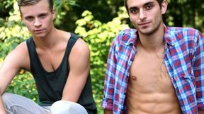 Exclusive outdoor anal sex with Dillon Rossi, Max Ryder