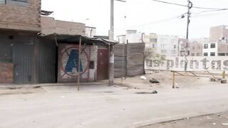 This is how you boned a cyclist inside the outskirts of Lima