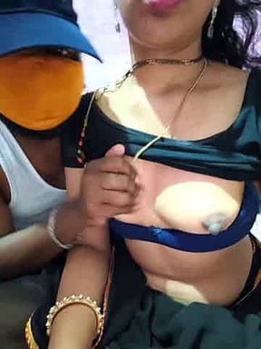 Telugu couple lip kissing