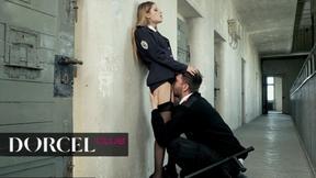 ”The jail guards keep busy at work”