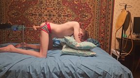 Sasha Earth anal orgasm hands free and sex machine homemade amateur