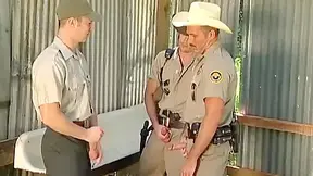 Sweet Sheriff Is Handling Two Hard Boners