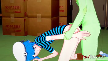 Gorillaz - 2D x Murdoc Handjob, Blowjob and Doggy Style Bareback - Yaoi 3D