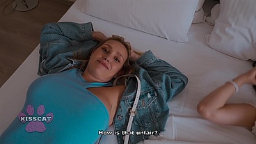 Accident Cum Inside while Two Step Sisters Share Room with Step Brother - Kisscat x Foxy Dreams