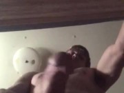 Under view of me wanking
