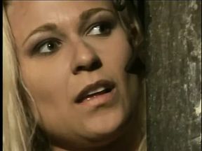 Sexy brunette in fishnets gets fucked from behind while giving head