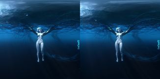 Wuthering Waves Shorekeeper underwater tentacled - VR Porn