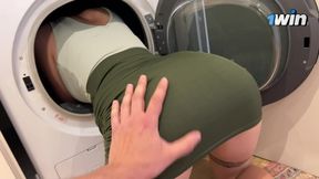 Stepson Fucks Stepmom While Shes Stuck In Washing Machine
