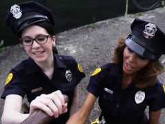 Two female cops arrest big cock black