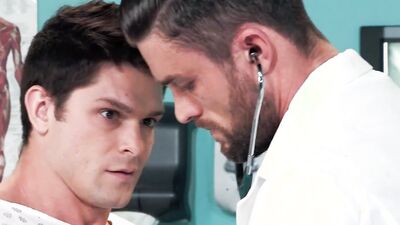 Doctor examines patient's prostate by pushing his cock in that ass