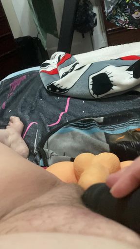 Riding my toy and playing with my Vibrator