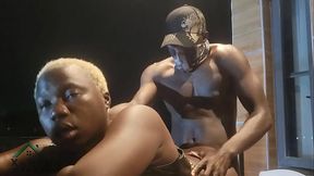 Quick Sex at the Club Entrance with the Club Bouncer