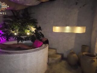 On vacation with Carla Morelli's large booty