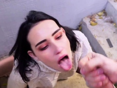 Russian Student Fucks in Ass near University before Lessons