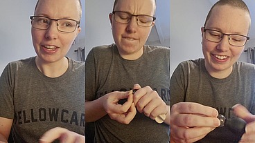More creative sneaky gag ideas. This time trying to use the tiny elastic bands and suction cups on my tongue ?