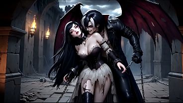Vampire Goth Girls &ndash_ Dark BDSM Hentai Fantasy Ecchi | Full Movie 1