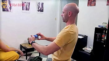 JORIS is subdued by TONY GARCIA  BACKSTAGE