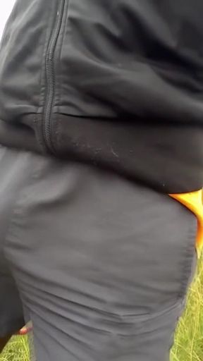 Watching This I Can Not Help Myself to Get Hard. a Very Slowmotion of Me Walking Commando in My Shorts in the Park.