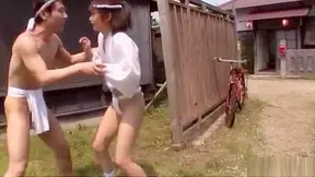 Nanami Kawakami’s Hot Outdoor Threesome With Two Lucky Guys!