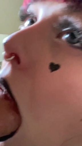 Close-up Asmr Long Tongue Blowjob