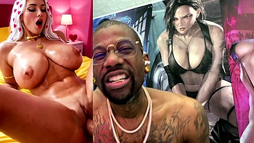 Big Breast Valentine Slut Getting Her Tight Bald Pussy Hole Fucked, AI Generated