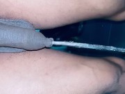Soft horse uncut dick quality hot  pissing on the floor at the bathroom