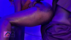 Ebony Tattoo Big Fat Ass Nasty Bitch Gets Down on Big Black Cock at the Club House